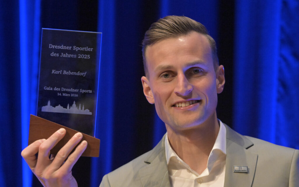 14.03.2026,
Sportlergala 2026 des Stadtsportbundes im ICC,
mit Auszeichnung Sportler des Jahres 2025,
Karl Bebendorf,

© by Matthias Rietschel;