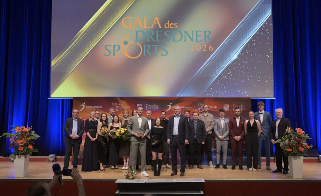 14.03.2026,
Sportlergala 2026 des Stadtsportbundes im ICC,
mit Auszeichnung Sportler des Jahres 2025,
alle Geehrten, 
© by Matthias Rietschel;